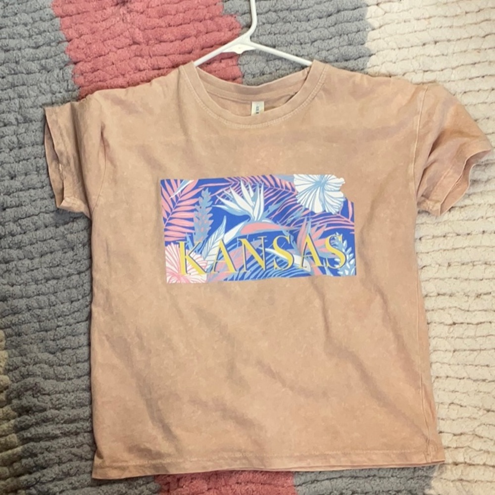 Us Apperal Kansas Shirt. New with Tags. Pink. Size Small In Woman’s.